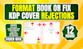 fix rejected KDP cover and format canva journal or planner