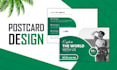 design promotional direct mail or modern eddm postcards