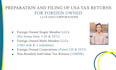 prepare and file US tax forms 1120 and 5472 for foreign owned US llc