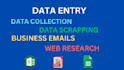 do data entry, data sorting, formatting, merging and cleanup
