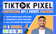 setup tik tok pixel, tiktok pixel API, tiktok events API tracking via gtm, ga4