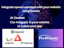 develop chatbot  develop or integrate openai assistant with your website