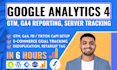 setup google analytics 4, ga4 ecommerce tracking with ga4 server side tracking