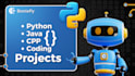 code your python, data structures, r, java, cpp tasks and projects