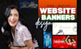 design shopify banner and website banner
