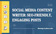 manage and create engaging social media posts and captions for your brand