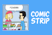 draw cartoon comic strips and illustrations