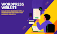 develop a fully functional wordpress business website
