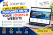 develop, customize, or fix your joomla website