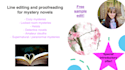 line edit your mystery novel, with a free sample edit