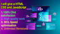 give a html css javascript web