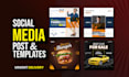 design social media ads promotion posts template