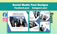 create professional post design, facebook ads