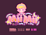 create a cute aesthetic vtuber logo
