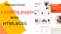 create responsive landing page using HTML CSS
