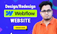 do premium webflow website design, webflow website redesign