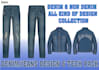 design denim, jeans pants, and jackets tech pack