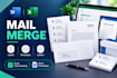 do mail merge, avery labels, envelops, letters