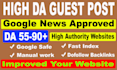 guest post, high da guest post and dofollow guest posting on da90 website