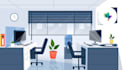 design zoom virtual background and add your logo