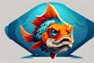create amazing fish mascot logo with unlimited revisions