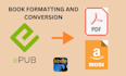 format your book for kindle, ebook, epub and paperback for amazon KDP layout
