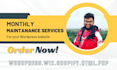 do maintanance on wordpress, wix, shopify, HTML or PHP site