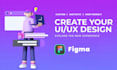 create a interactive website design with prototype in figma