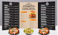 do creative spa menu, price menu, flyer and food menu design