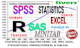 provide professional statistical data analysis using spss, r, python, SAS,stata