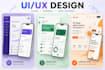 do attractive app designs, web designs UI UX with figma