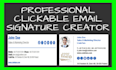create professional clickable email signature