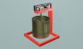 create a 3d model and render of your machine sketch or idea