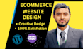 build ecommerce website or wordpress website design