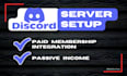 create a paid access membership subscription discord server