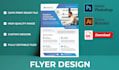 do outstanding flyer, sales flyer, sell sheet and sales sheet design