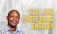 edit and proofread your english