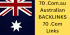build 70 australian and global seo backlinks, au links