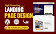 design wordpress landing page or redesign one page wordpress website in 24 hours