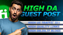 do high da guest post on da 50 to 90 sites