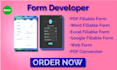 create professional fillable PDF forms with clickable fields