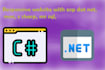 develop asp dot net   custom web application using mvc