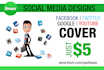 make fb cover, web site banner