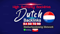 build dofollow dutch backlinks white hat netherlands SEO link building