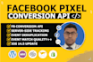 fix or set up facebook pixel conversion API, cookie consent with GTM