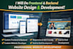 do frontend, backend website design and development