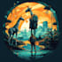 do vintage t shirt illustration and t shirt design by ai