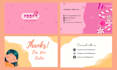 create cute thank you card in 24 hours