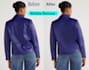 do wrinkle and crease remove, shadow remove from cloth and model