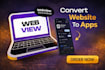 convert your website to android and ios app with push notifications